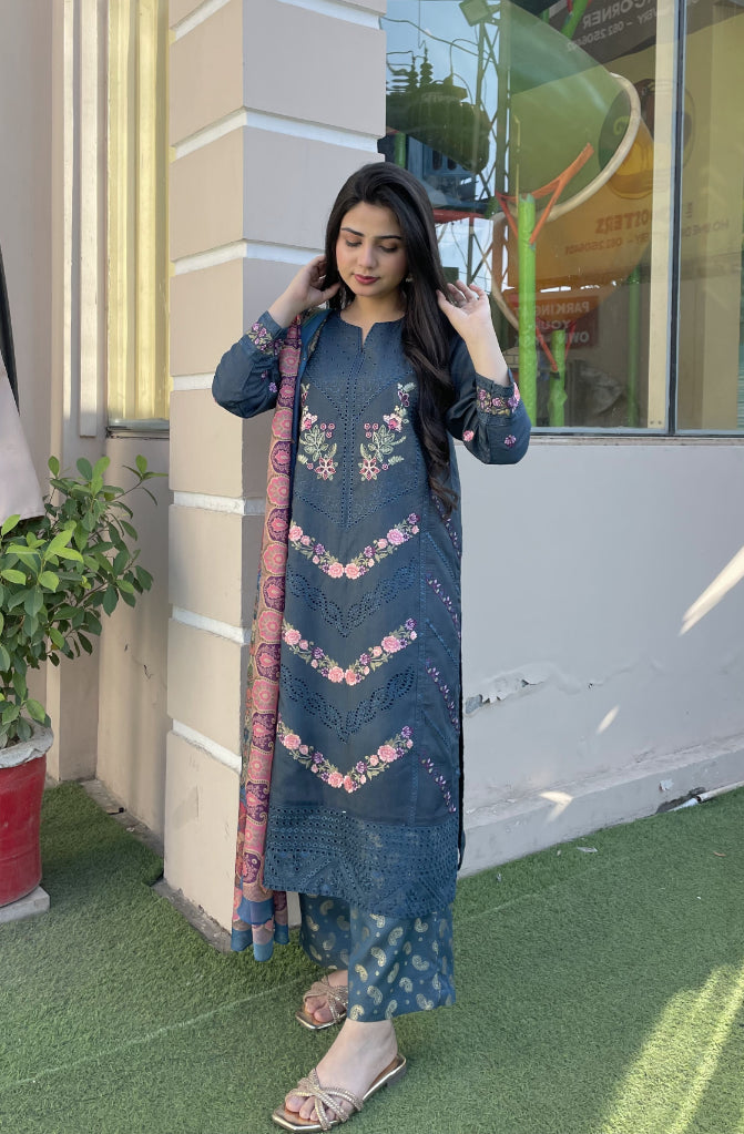 3 Piece Lawn Suit